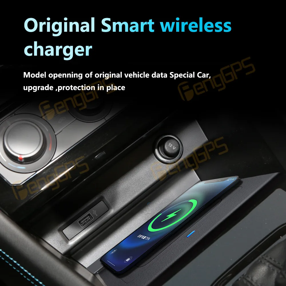 Dedicated Car Wireless Charger Center Console Fast Phone Charging Panel For Jetta VS5 2022 Interior Accessories
