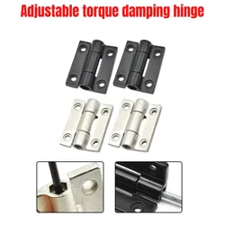 2PCS Flat Hinge Adjustable Torque Hinge Hardware Needs Black Reliable Performance Hinge Versatile Application Hinge