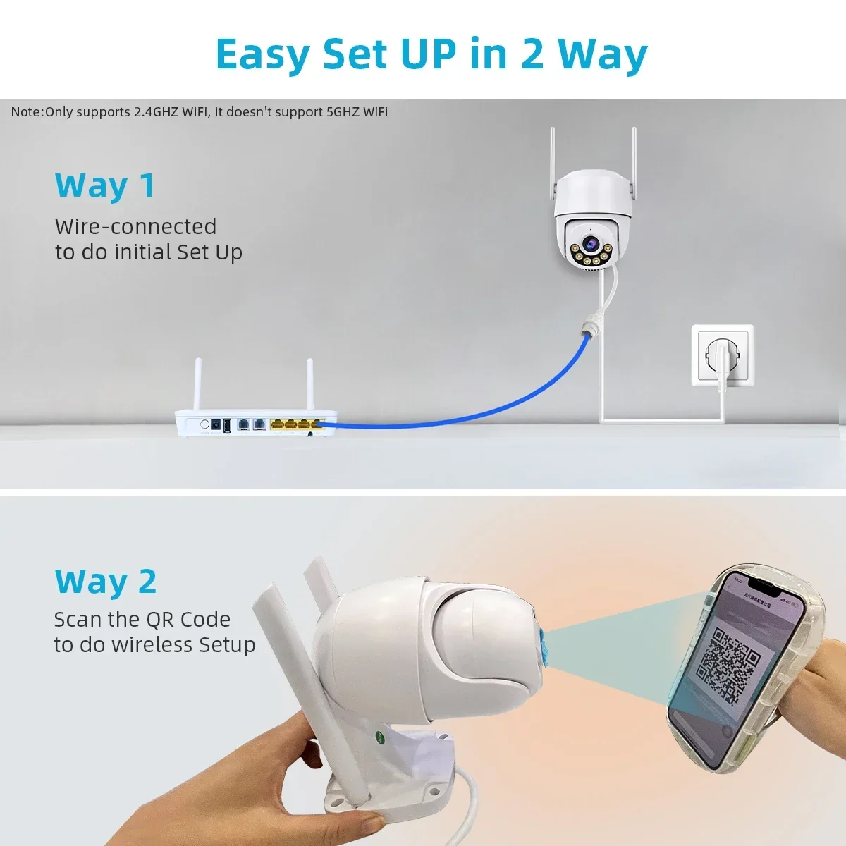 ICSEE 4K 8MP Wifi PTZ Camera 5MP Speed Dome Auto Tracking Outdoor Waterproof Color Night Vision Two Way Audio Security Camera