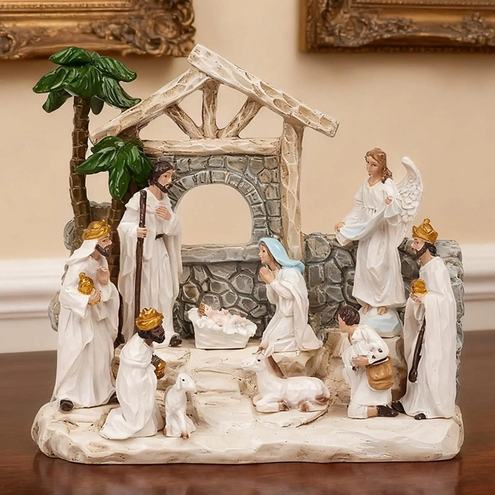 Nativity Figurine Set Birth of Jesus Christmas Religious Figurine Vintage Religious Figurine Nativity Figurine Statue Home Decor