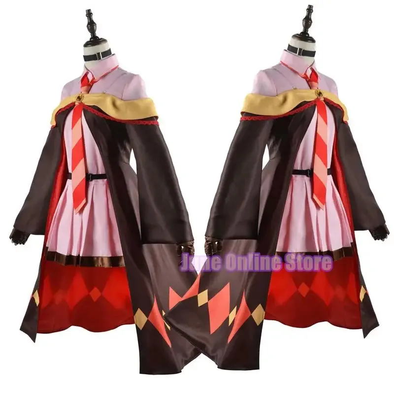 Bear's Den Halloween KonoSuba Megumin Cloak Dress Uniform full set Outfit God's Blessing on this Wonderful World Anime New 2025