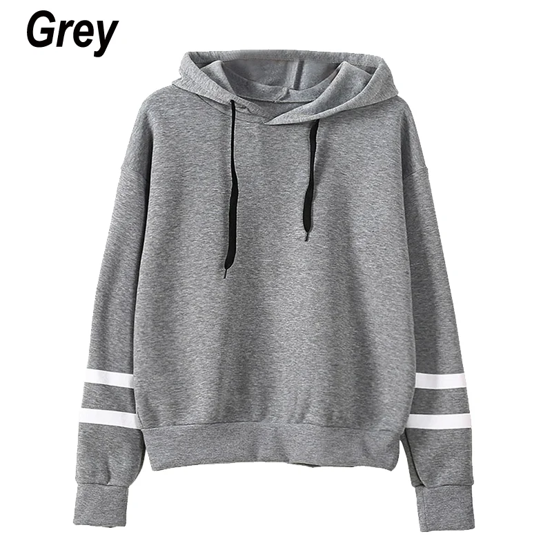 New Autumn And Winter Women Teen Girls Casual Hoodies Hooded Sweatshirt Pullover Tops