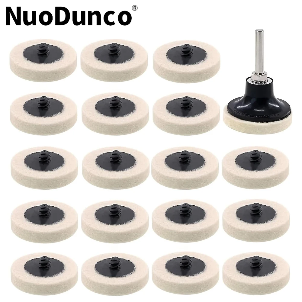 

R-тип 2-дюймовый диск из сжатой шерстяной ткани, быстросменный диск с роликовым замком, полировальная подушечка для поверхности с держателем дисковой подушечки F Полировка