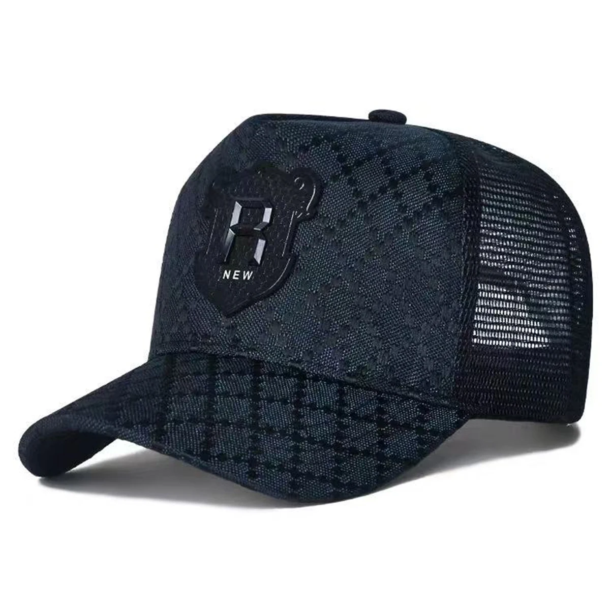 Unisex Baseballkappen mit R-Buchstaben-Stickerei, Frühling, Sommer, Outdoor, verstellbare Freizeithüte, Sonnenschutzhut, Sportkappe – Detail 5