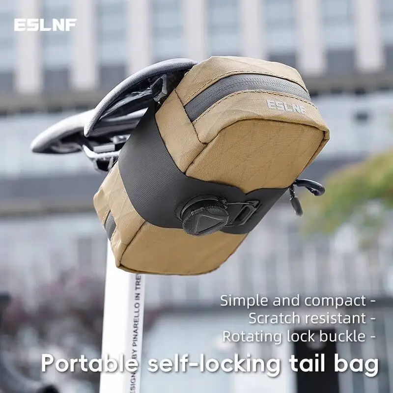 

Водонепроницаемая сумка-органайзер ESLNF для велосипедного седла с самоблокирующейся ручкой для горных и шоссейных велосипедов