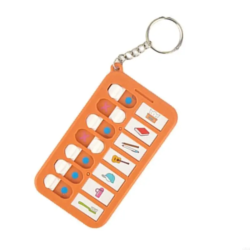 G8TA Daily Planner Board Keyrings Portable Chore Chart Kelechains Car Keings Schedule Daily Task Board Board pour enfants