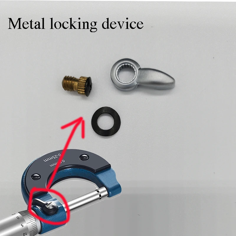 Outside Diameter Micrometer Attachment Ratchet Stopper Fine Adjustment Dynamometer Metal Locking Screw Micrometer Wrench Washer