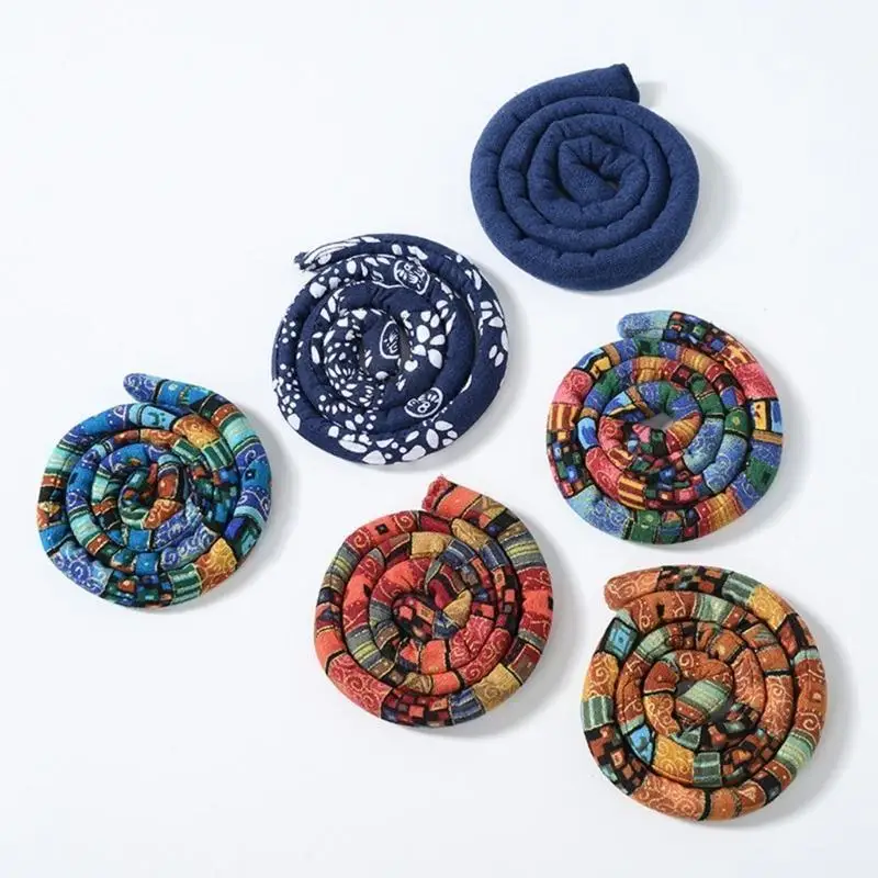 

39BD Hair Scrunchies Thick Curly Hair Headdress Bendable Hair Tie Accessories Ponytail Holder Wrap Ponytail Braid Holder