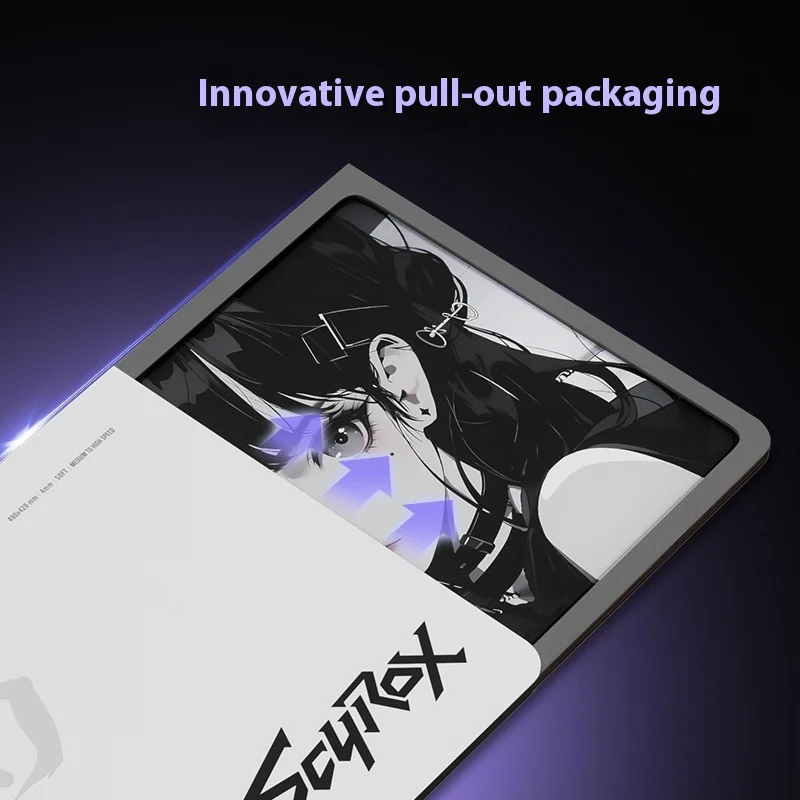 Scyrox Shadow – tapis de souris de jeu neutre et glissant, Surface Fine, CS2 APEX Valorant, en tissu léger et lisse, pour ordinateur