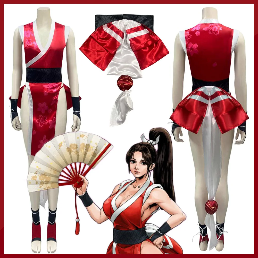 

Disguise Mai Shiranui Cosplay Clothing Anime Fighter Game SF 6 Costume Adult Women Role Play Fancy Dress Up Party Clothes