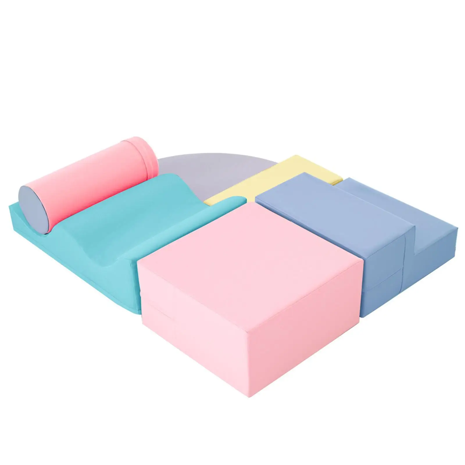 Ensemble de jeu en mousse souple pour escalade et ramper 6 en 1, équipement de jeu souple pour monter et monter