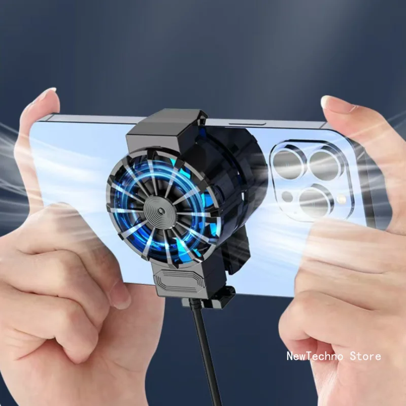 Portable Cooling Fan Mini Cooling Fans for Mobile Phone Silent Cooler Cell Phone Gaming Radiator Game Cooler