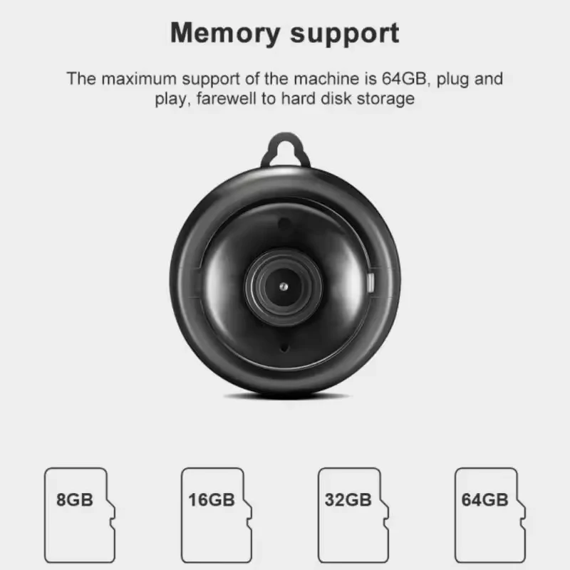 1080 HD IP Camera Mini WiFi Camera with Infrared Night Vision 2-Way Audio Motion Tracker Wireless Home Security V380 Monitor Cam