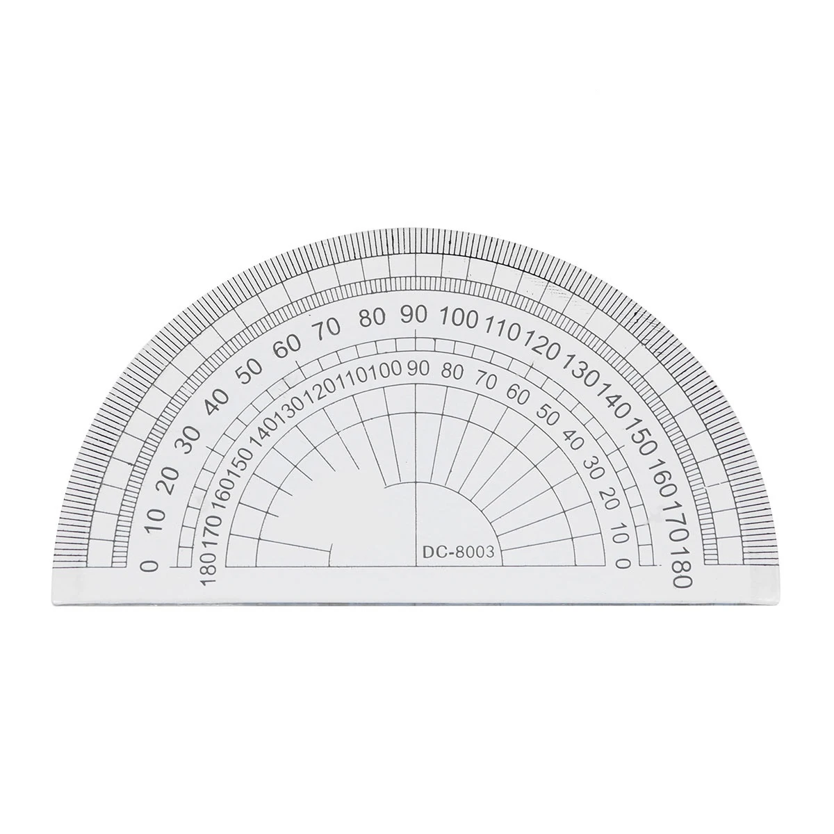 36pcs Clear Plastic Protractor 10Cm 4Inch 180 Degrees Math Geometry Tool For Student School Office Measuring Drawing Supplies