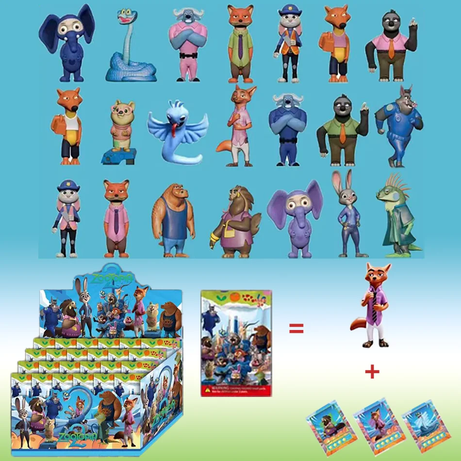 2025 New Zootopia Judith Nick Trendy Blind Box Blind Box Gift Toy Model Anime Collection Ornament