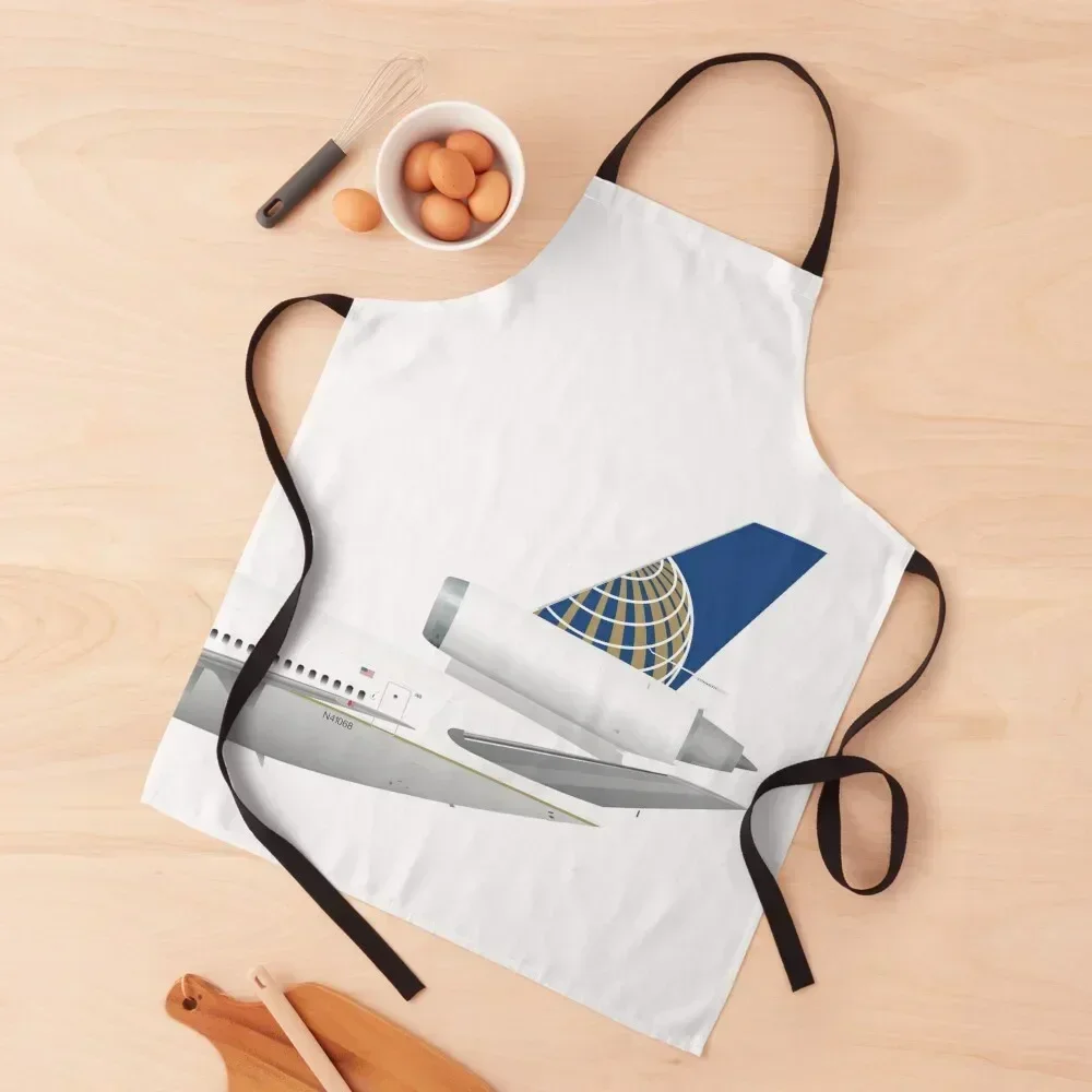 

Wings In Uniform - DC-10 - Continental Airlines 90's Apron Christmas gift Kitchen And Household Goods Apron