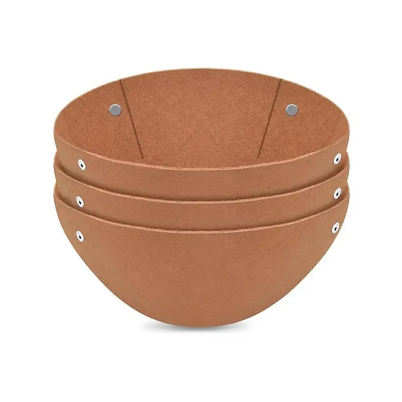 

A67P-3 шт. фетровые подвесные вкладыши для корзины, круглые вкладыши для корзины для подвешивания корзины, растений, цветы, красивые вкладыши, альтернатива