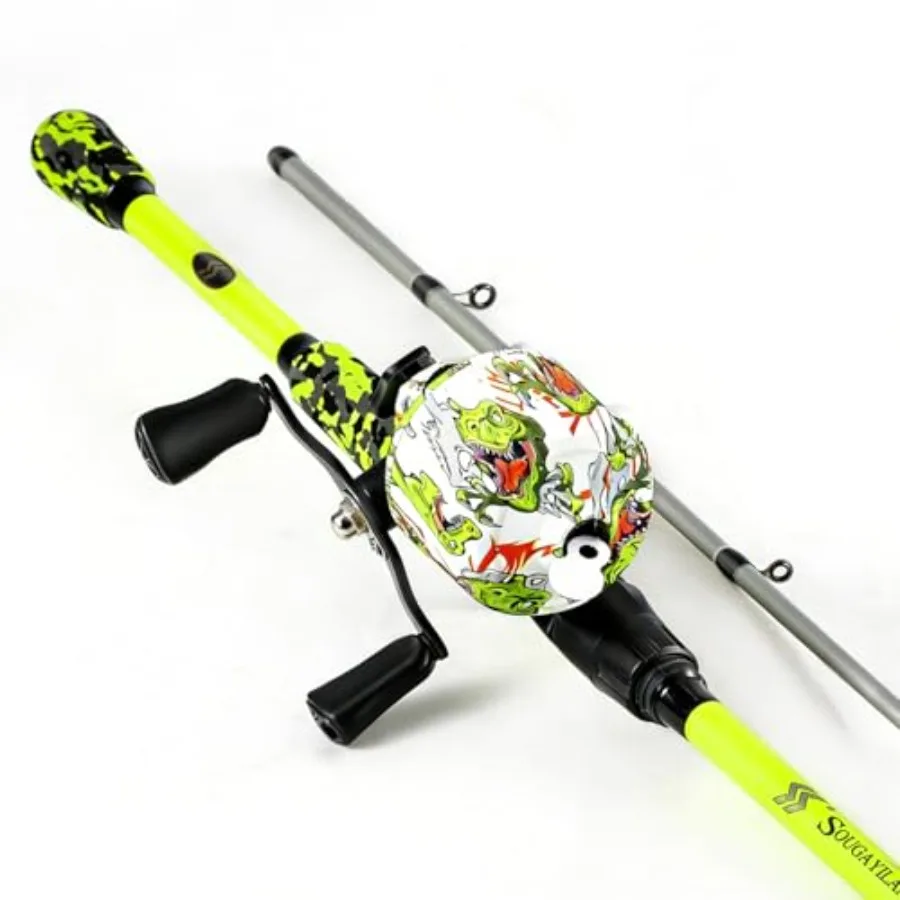 

Spincast Combo IM7 Graphite 2-Piece Travel Rod, EVA Handle, 17.5LB Drag, 7+1 Bearings, Left/Right Interchangeable, Pre-spooled