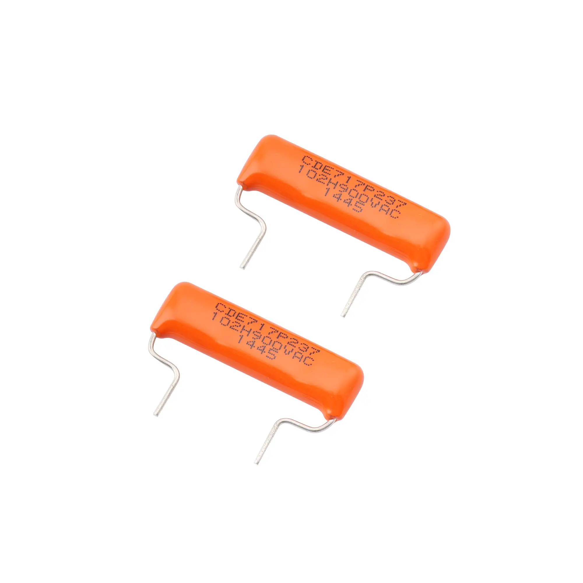 CDE Sprague Orange Drop Capacitors Tone Caps Polypropylene .001uF 717P 102H 900V for Guitar or Bass, Short foot (Set of 2)