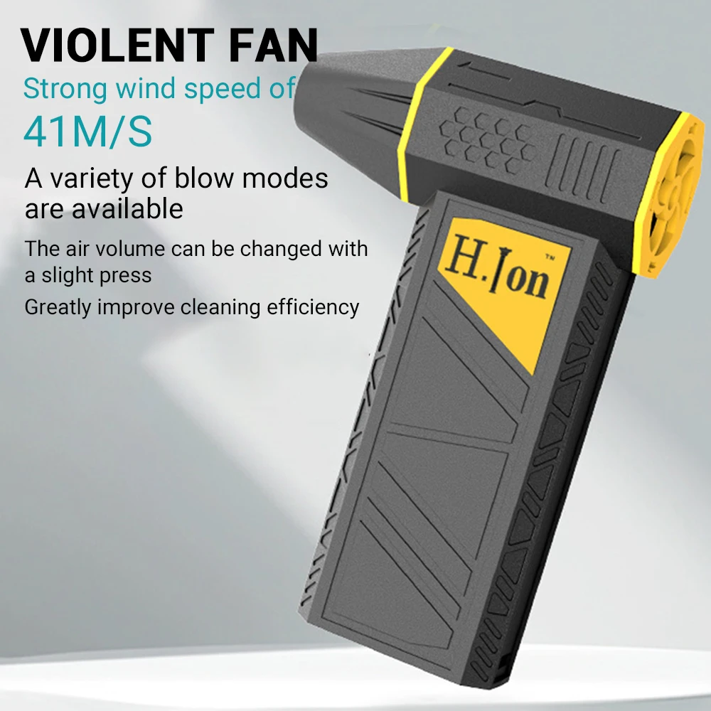 

Violent Fan 250000RPM Powerful Air Blower Vacuum Dust Cleaner Type-C Charging Strong Winds 41m/s Brushless Turbo Jet Blower Dry