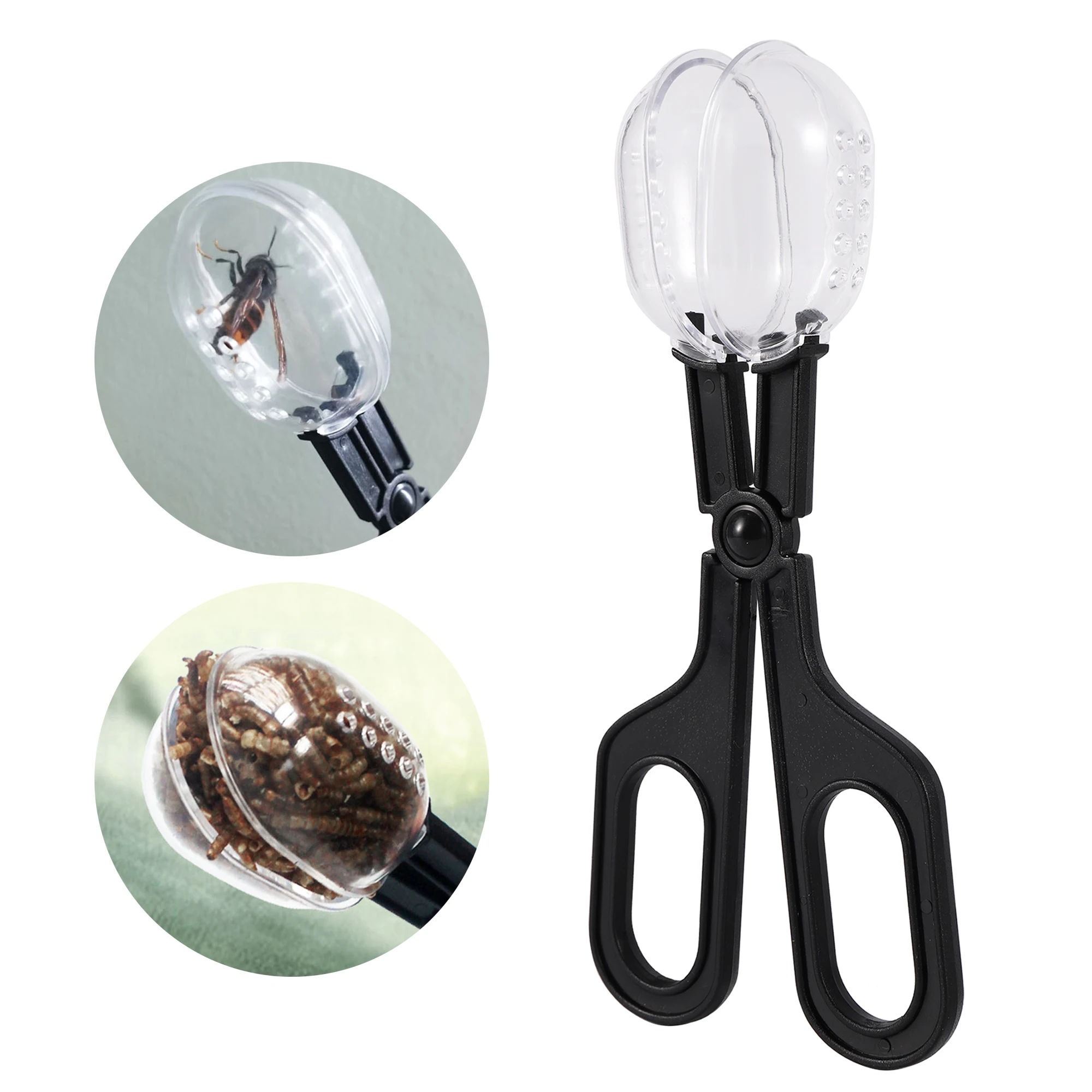 Planted Clip Tweezers - Reptile Terrarium Lizards Plastic Tongs Tweezers