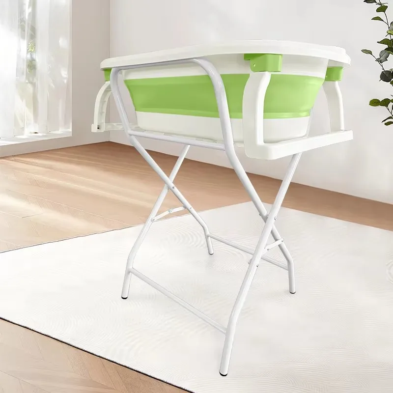 Custom newborn products portable foldable baby bathtub bath tub stand