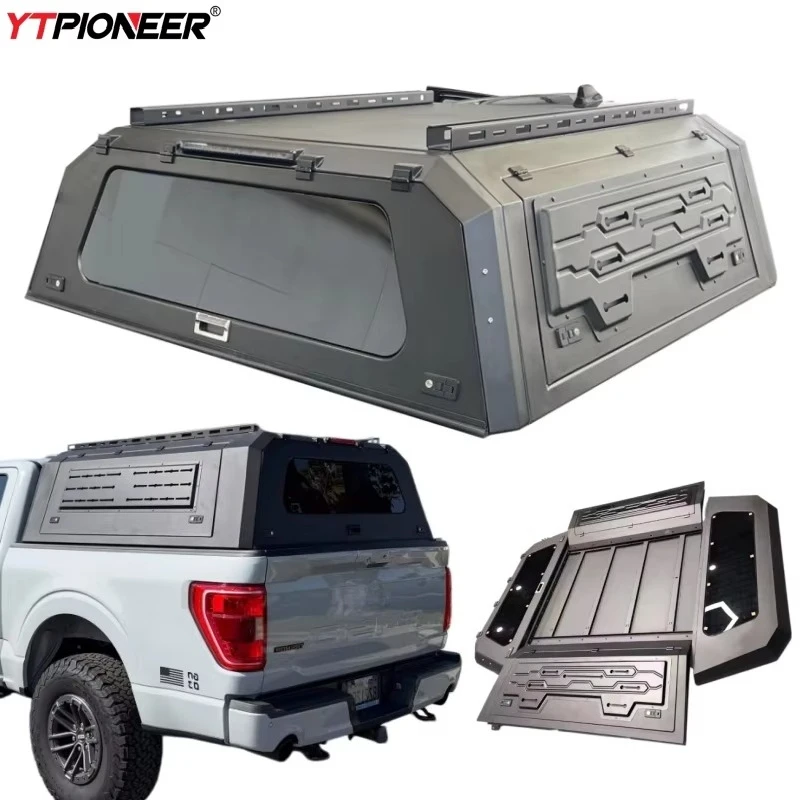For 2023 2024 2025 Ford F150 Pickup 5.5 Feet 6.5ft Bed Cap Ute Tray Camper Shell Aluminum Hardtop Topper Truck Canopy