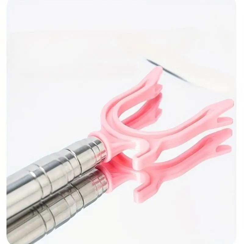 Telescoping Clothes Hanger Stick Retractable Reach Hook Pole With Non-Slip Grip For Hanging Clothes Closet Laundry Tool