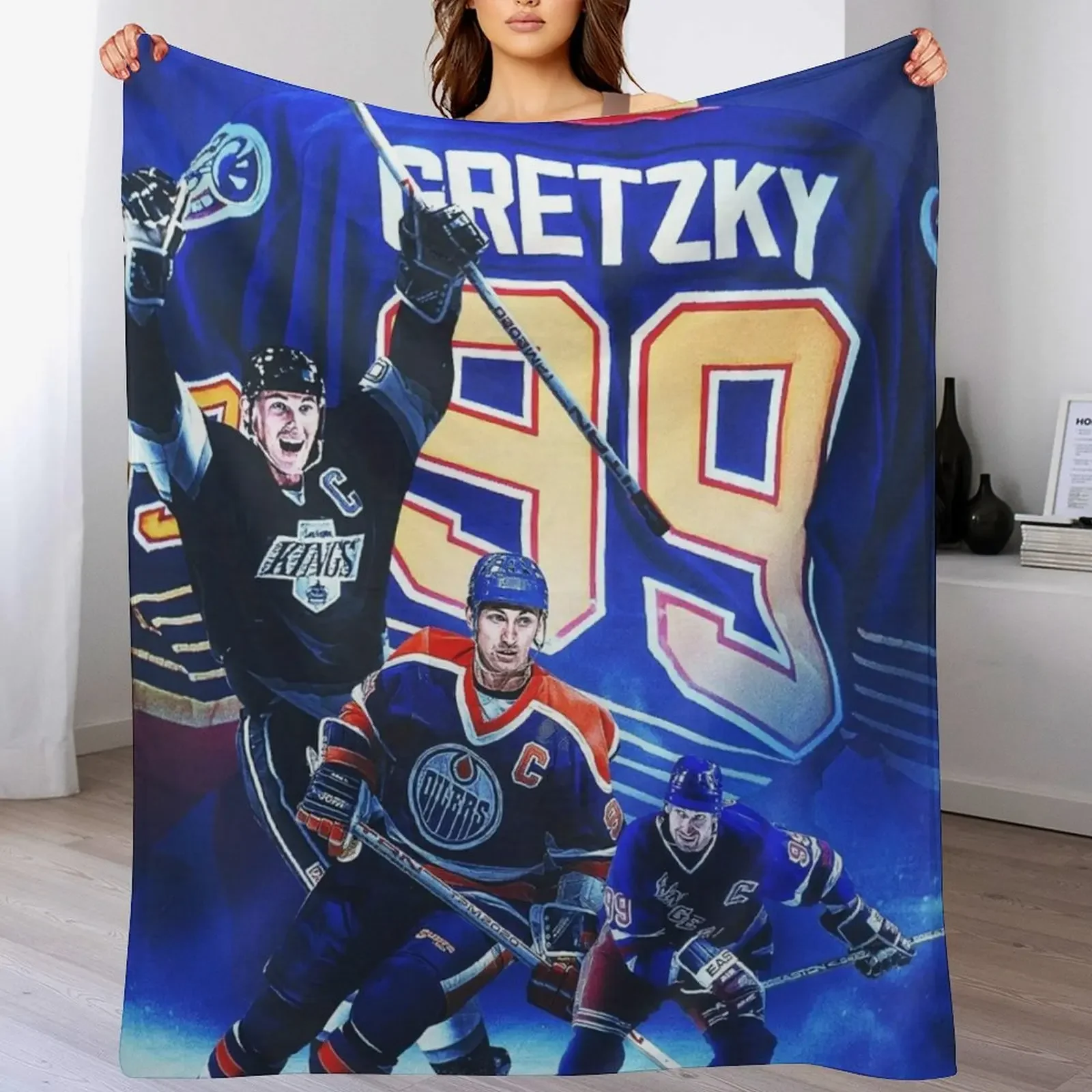

Wayne Gretzky Throw Blanket Decorative Sofas Sofa Quilt Kid'S Designers Blankets