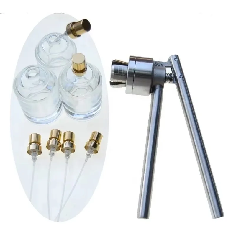 Manual Perfume Bottle Crimper Spray Nozzle Capping Machine Manual Perfume Bottle Crimping Tool for Cosmetic Packing