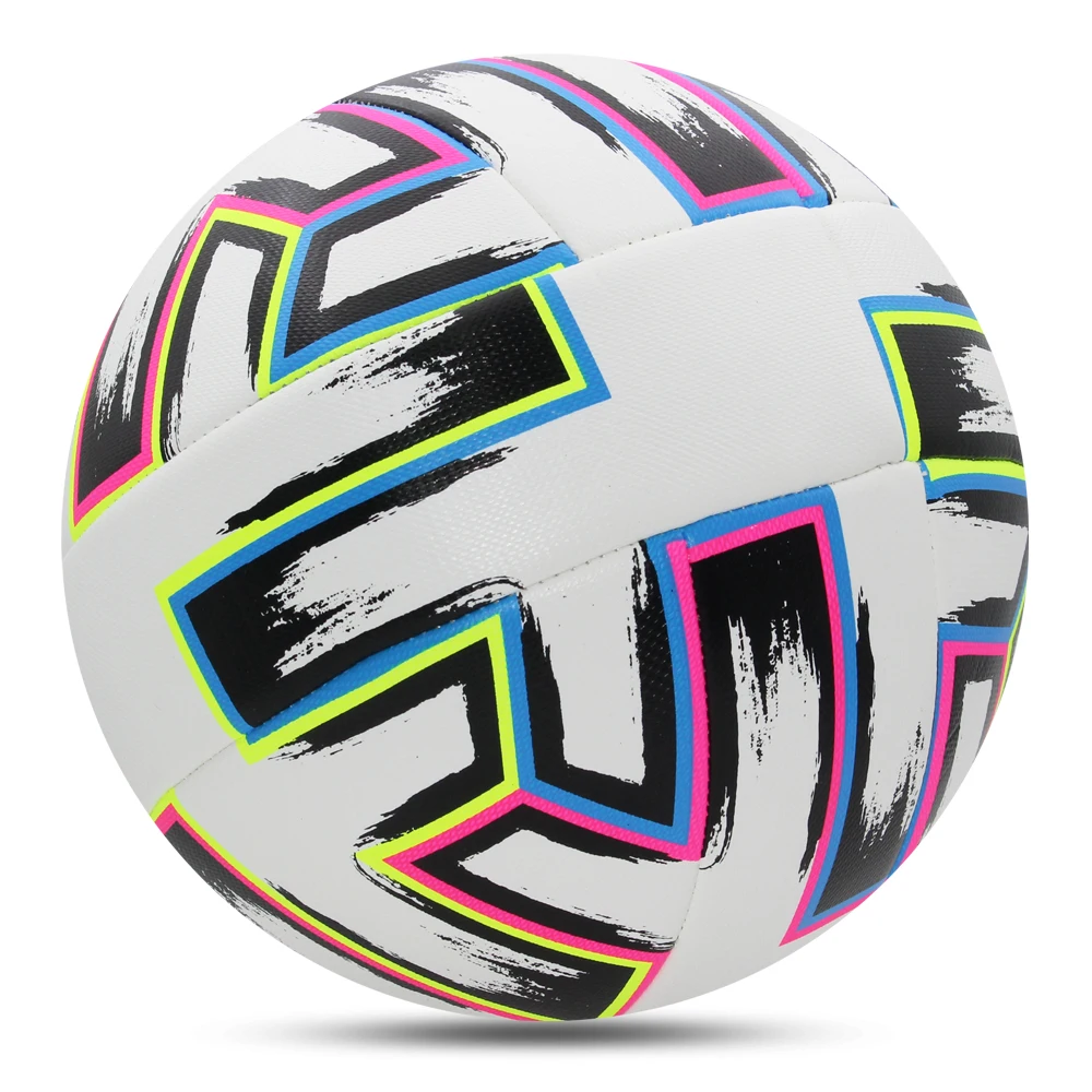 新しいサッカーボール標準サイズ 5 ミシンステッチボール PU 素材スポーツリーグマッチサッカートレーニングボール futbol voetbal