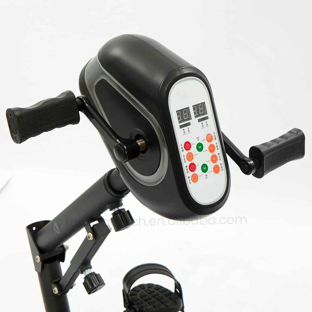 Electric Rehabilitation Exercise Bike Pedal Exerciser with Foot Boots Screen for Disabled Hand and Foot Exercise