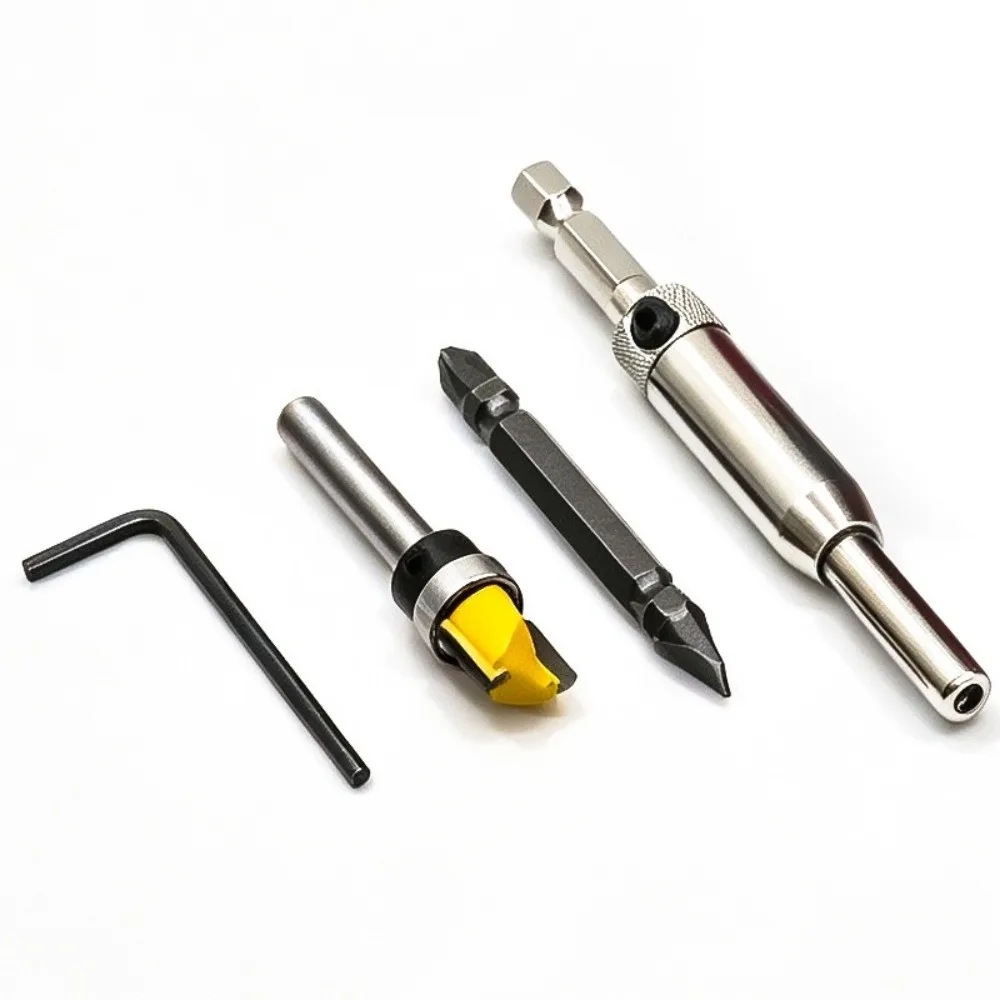 Aluminum Alloy Door Lock Mortising Jig Adjustable Clamping Red Finish Lock Installation Jig Recess Cutting Guide