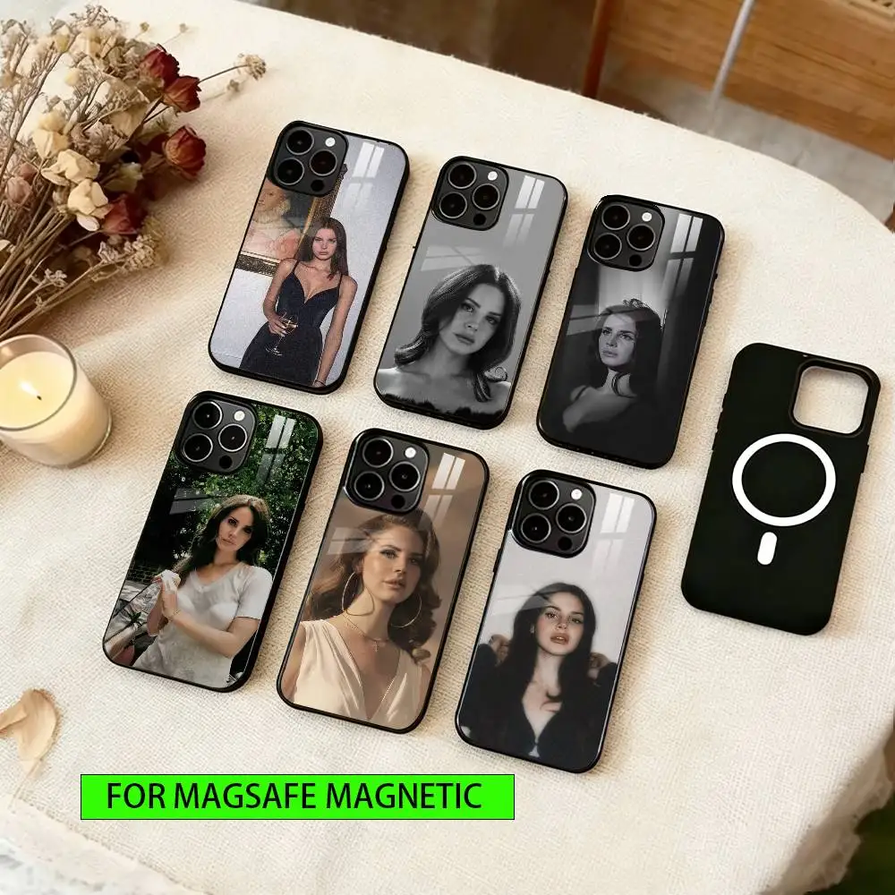 

Lana Del Rey Phone Case For iPhone17,16,15,14,13,12,11 Plus,Pro Magnetic For Magsafe Wireless Charging