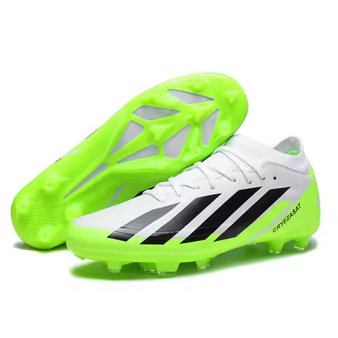 New Men Soccer Shoes Cleats Training Outdoor Non Slip Adult Breathable Football Boots Sport Boys Long Spikes Match Comfortable