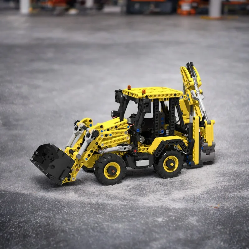 

1120 шт. MOC JCB 3CX компактный экскаватор строительные блоки креативная детская технология игрушка подарок на день рождения улучшение операционных навыков