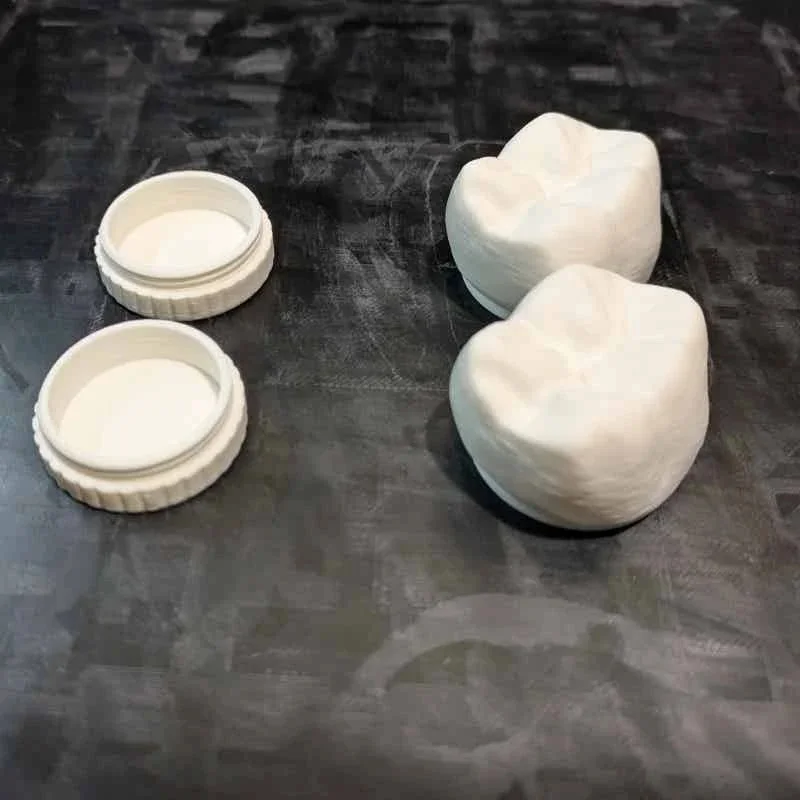 Tooth Shape Kids Tooth Storage Box Lost Teeth Keep Case Mini Small Secret Stash Container