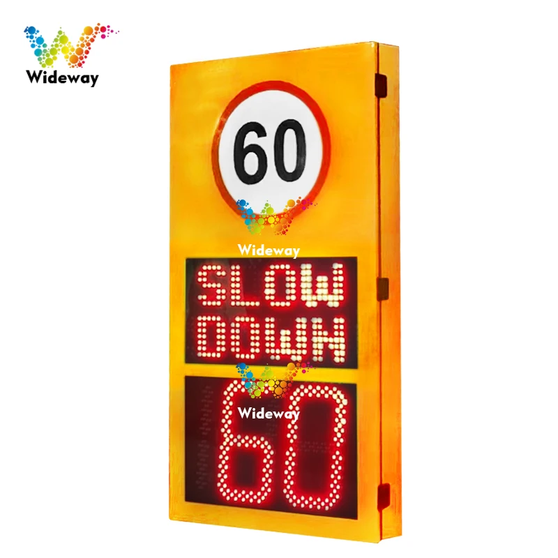 

Variable Message Solar VMS Radar Speed Limit Sign With LED Display