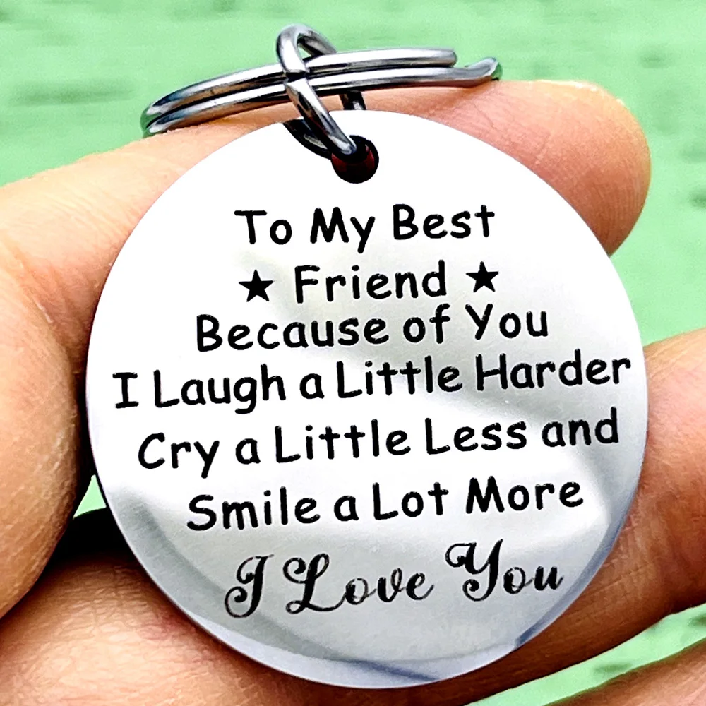 Best Friends Christmas Gift Keychain Soul Sister Besties Soulmate Bff Friendship Gifts for Women Men Birthday Gifts