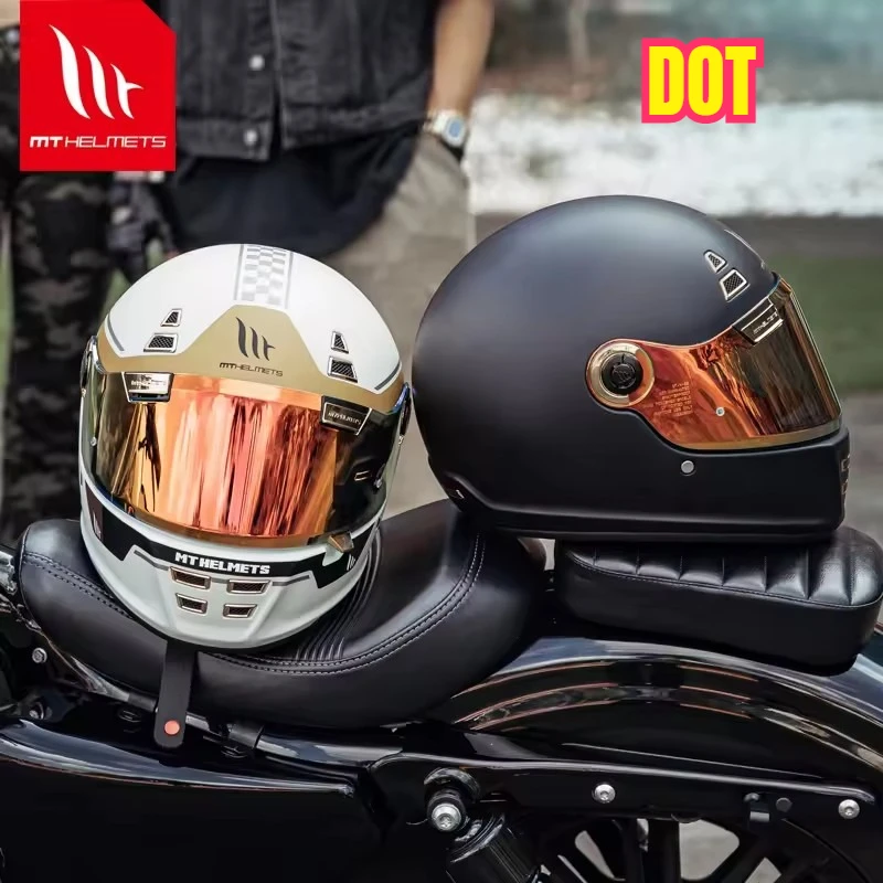 

Новый оригинальный мотоциклетный шлем MT Jarama DOT Сертификация ECE Анфас Ретро внедорожный шлем Capacete Casco Para Moto 헬멧반모