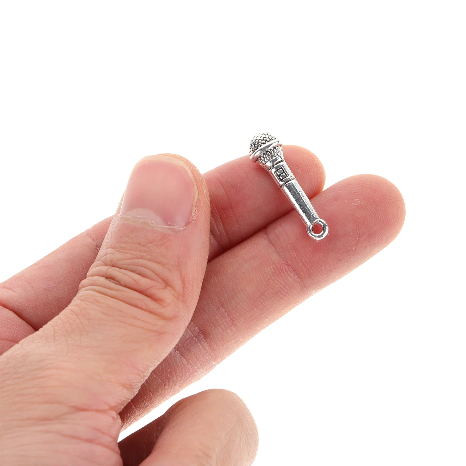 

5 шт. 5 шт. ожерелья аксессуары для микрофонов для подвесных миниатюрных микрофонов серебро