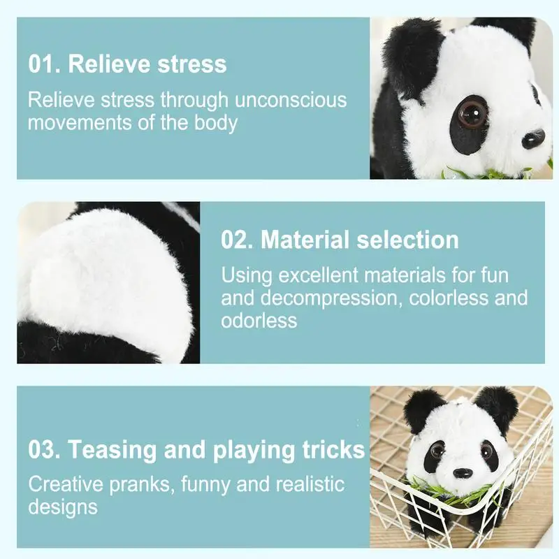 Panda Stuffed Animal Electronic Plush Toys With Sounds And Movements Dancing Panda Plush Interactive Toy for Children Gifts