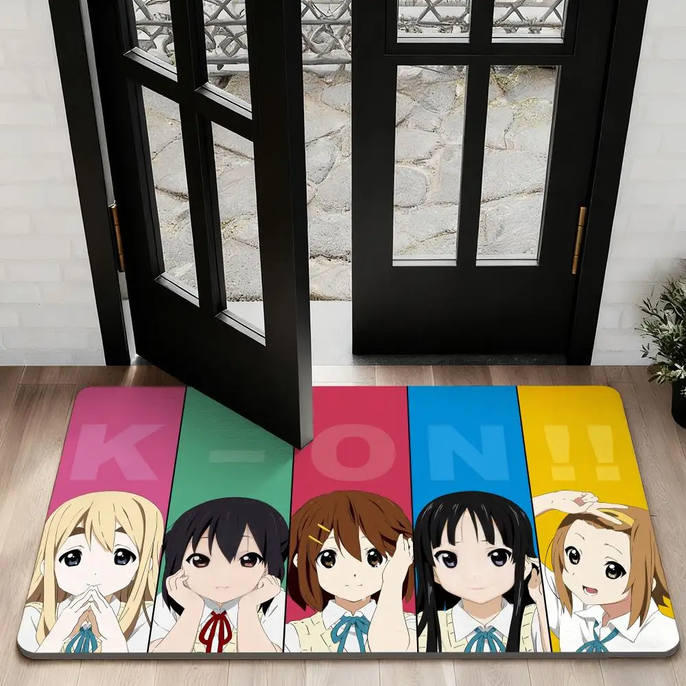 

K-o-ONs anime Kawaii Floor Mat Diatom Bath Mat Absorbent Quick Dry Non-Slip TPR Backing Soft Plush Draining Rugs