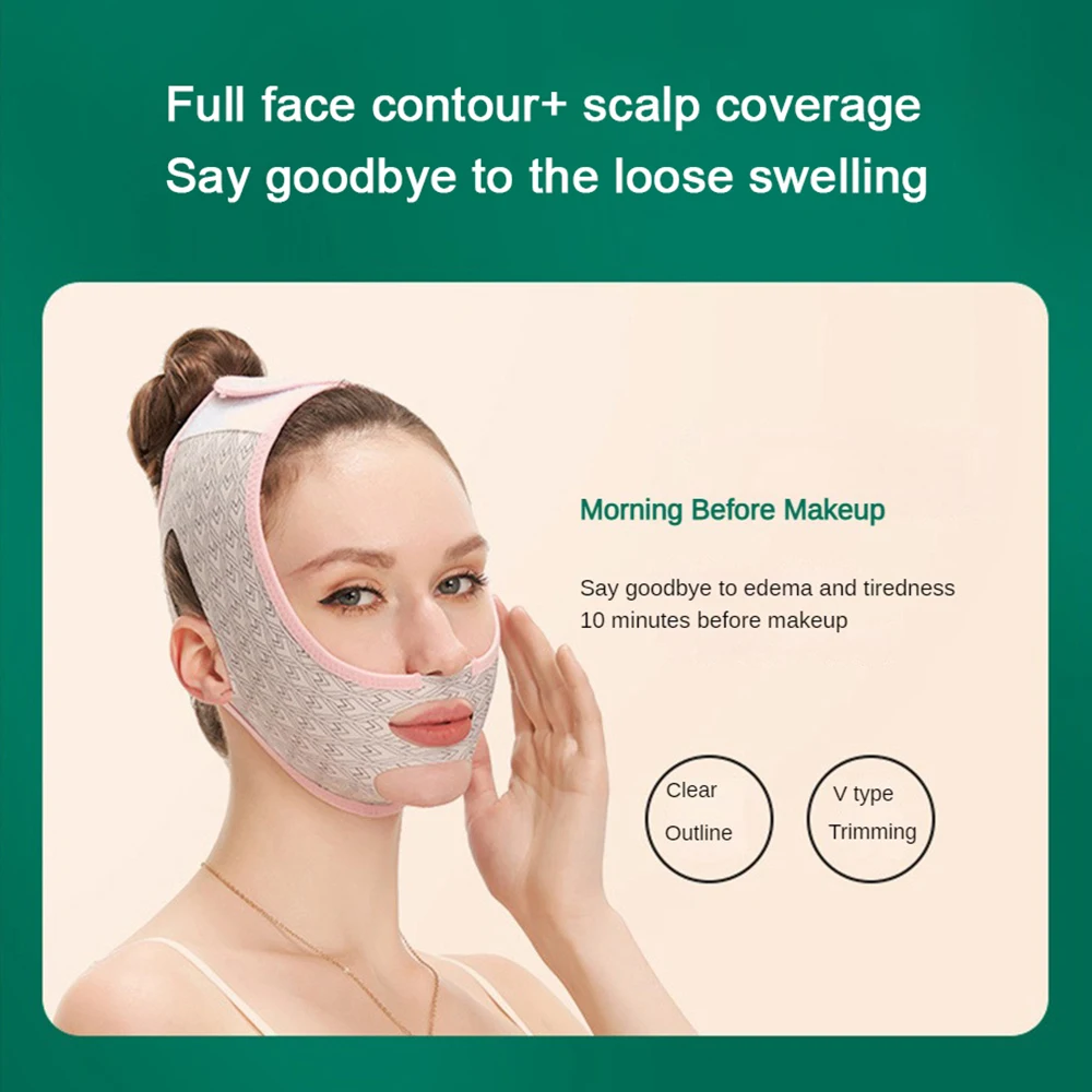 Face Slimming Bandage V Line Cheek Chin Neck Shaper Massage Strap Belt Relax Lift Up Mask Beauty Face Sculpting Sleep Mask