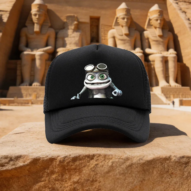 Unisex Frog Pilot Cartoon Mesh Baseball Cap, Duckbill Hat for Running, Walking, Camping - Multiple Colors Available - Ideal Gift