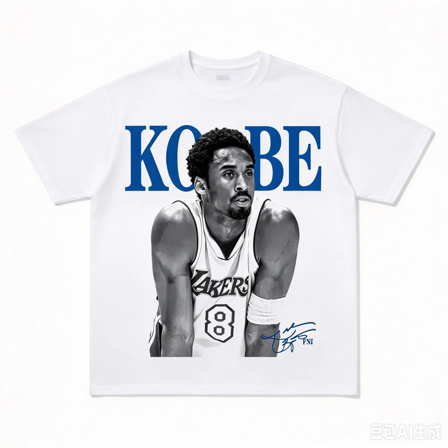 Men Basketball Star Graphic T‑Shirt Vintage Portrait Print Crew Neck Short Sleeve Streetwear Tee