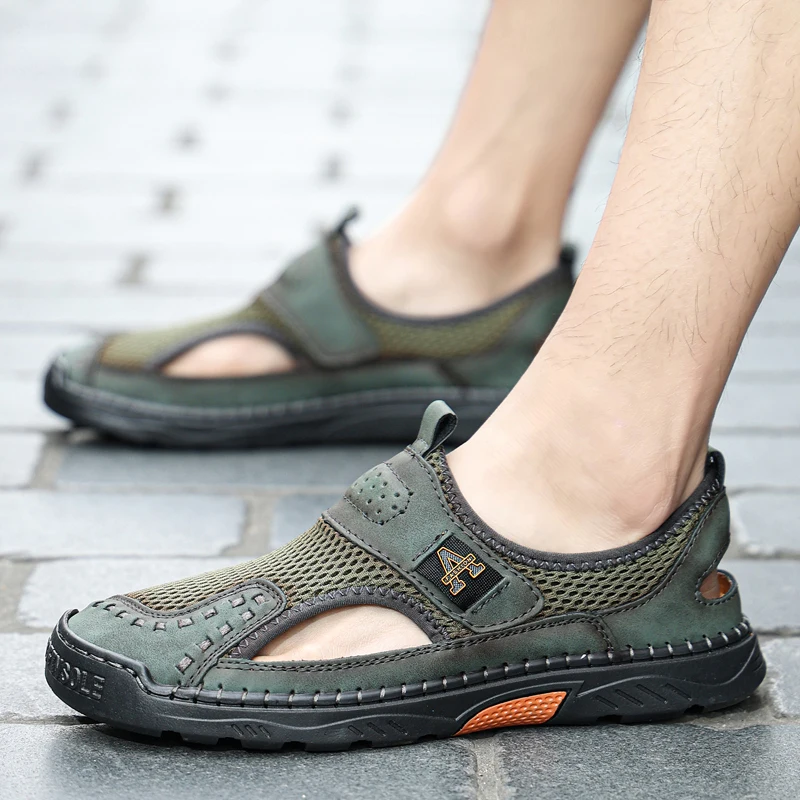 

New Men's Sandals Soft Breathable Summer Outdoor Shoes Beach Walking Shoes Fashion Casual Sandals for Men Classics Big Plus Size