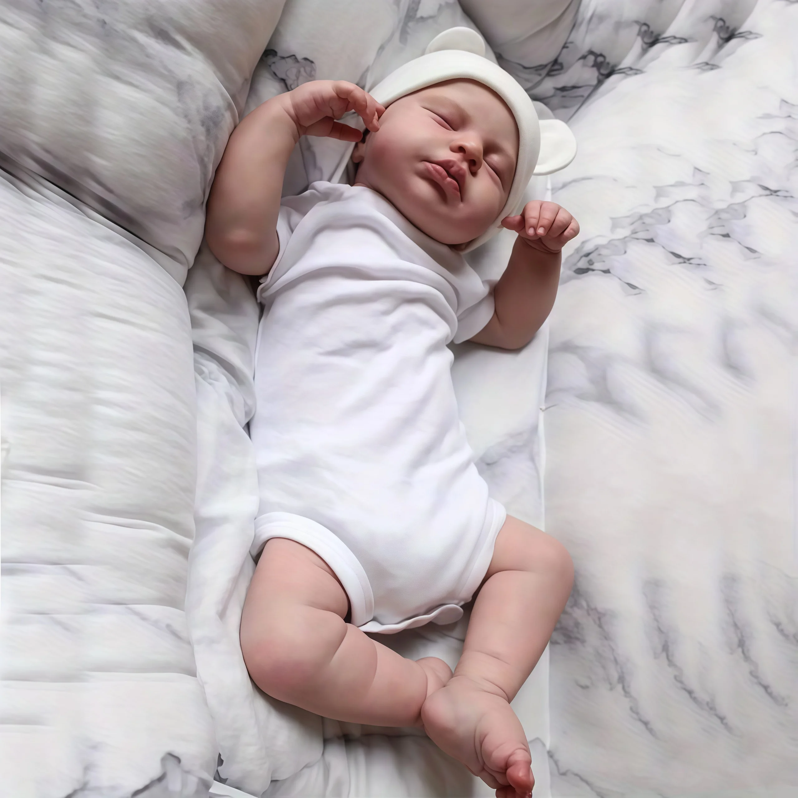 

Кукла-реборн Лулу 50 см (20 дюймов) - реалистичная виниловая кукла-младенец с ручной росписью, девочка, игрушка - подарок на Рождество