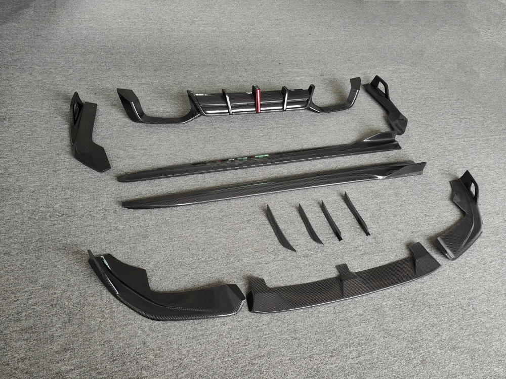 

Used for the 2023-2025 BMW X3M X4M F97 F98 Retrofit a Style Carbon Fiber Front Lip Side Skirt Rear Diffuser Fan Blade Body Kit