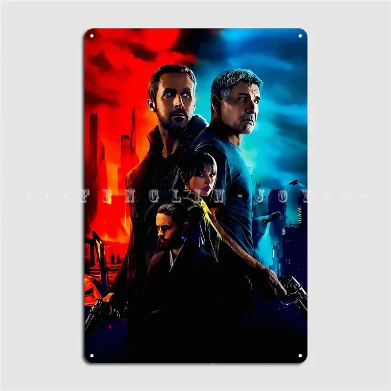 بليد رانر 2049 علامة معدنية كلاسيكية سينما مطبخ ملصق نادي بار تين تسجيل الملصقات #1